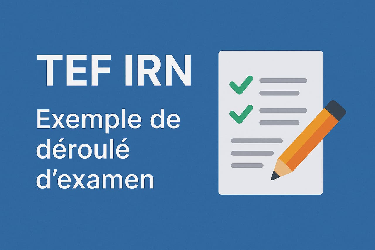 TEF IRN : Exemple de déroulé d’examen